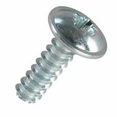 Саморез d4.2х9.5, ART 4174 f с полукруглой головкой с пресс-шайбой тупоконечный PZ, оцинкованный