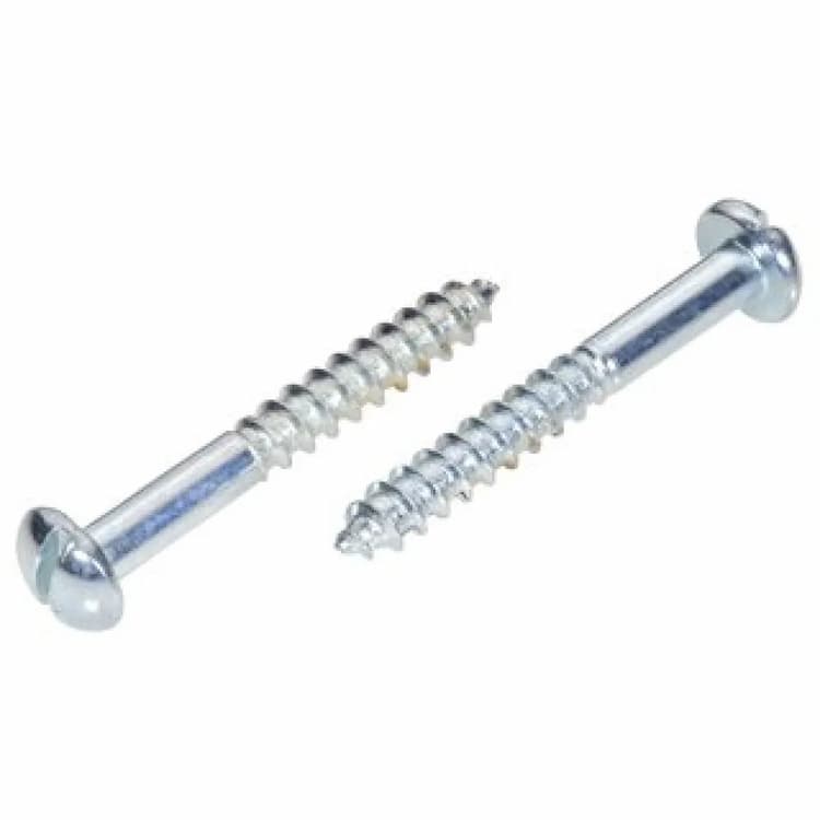 Шуруп d4х100, DIN 96 по дереву с полукруглой головкой и прямым шлицем, оцинкованный