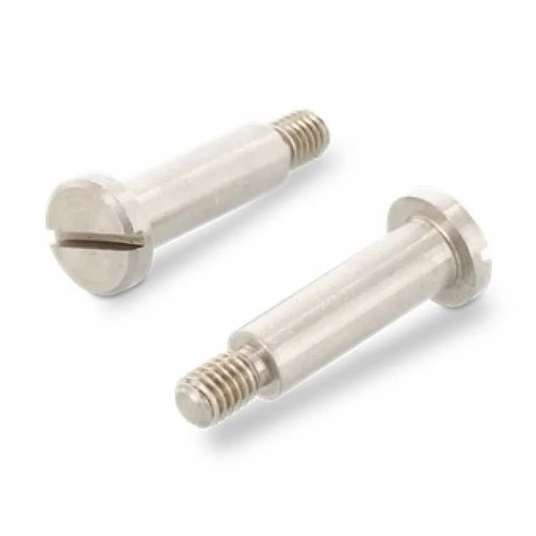 Винт М5х6, DIN 923 ступенчатый установочный с цилиндрической головкой и прямым шлицем, нержавеющая сталь А1