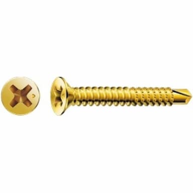 Саморез d3.9х16, DIN 7504 P с потайной головкой со сверлом (оконный) PZ SPAX, оцинкованное желтое