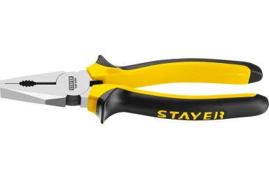 Плоскогубцы 200 мм комбинированные, STAYER TopGrip 2205-1-20_z02