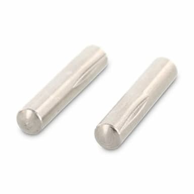 Штифт d3х8, DIN 1474 / ISO 8741, с обратными коническими насечками на половину длины, нержавеющая сталь А1