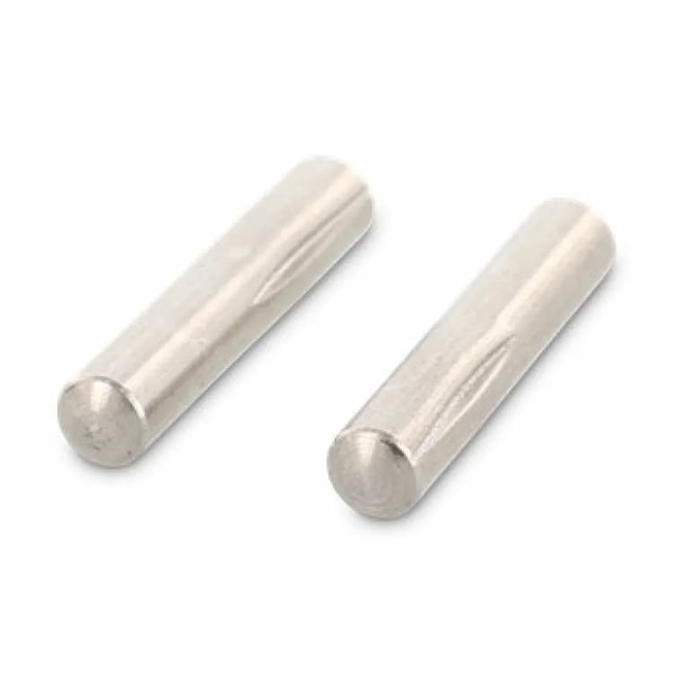 Штифт d3х8, DIN 1474 / ISO 8741, с обратными коническими насечками на половину длины, нержавеющая сталь А1