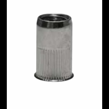 Заклёпка гаечная М8х16.5 (0.5–3.0), цилиндрическая с уменьшенным бортиком с рифлением, оцинкованная