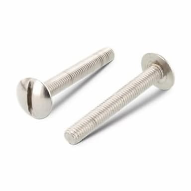 Винт М8х25, DIN 967 мебельный c полукруглой головкой и прямым шлицем, нержавеющая сталь А2