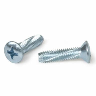 Винт М3х6, DIN 7516 E резьбонарезающий с полупотайной головкой PH, оцинкованный