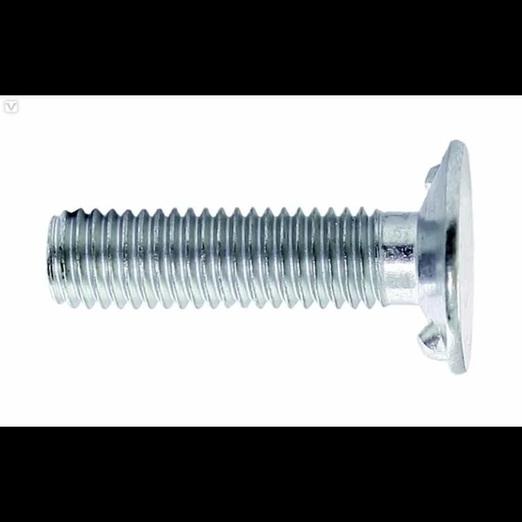 Болт 4.8 М10х30, DIN 15237 норийный (транспортерный), оцинкованный