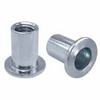 Заклёпка гаечная М5х11.5 (0.5–2.0), цилиндрическая с цилиндрическим бортиком, алюминий