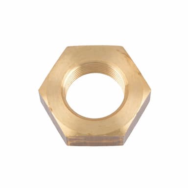 Гайка М8, DIN 439 B шестигранная низкая с фаской, латунь