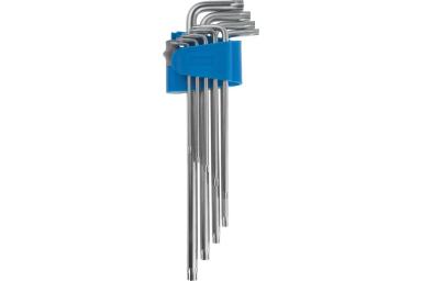 Набор ключей T10–T50 TORX имбусовых, 9 предметов, ЗУБР ЭКСПЕРТ 27467-H9
