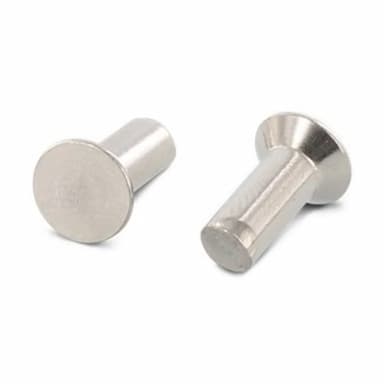 Заклёпка под молоток d3х8, DIN 661 / ISO 1051 с потайной головкой, нержавеющая сталь А2