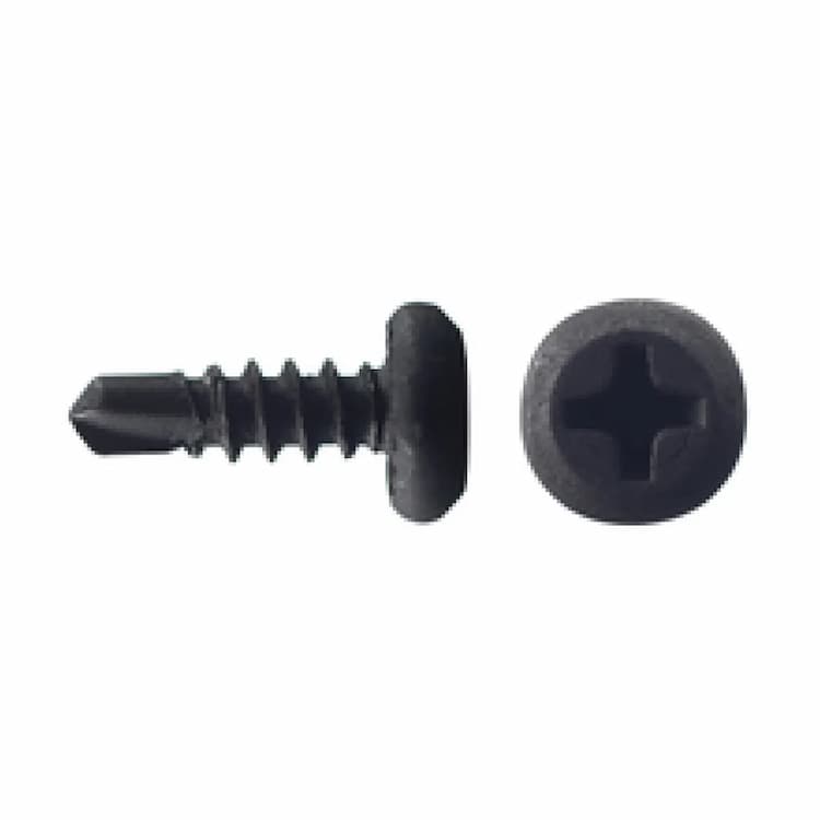 Саморез d3.5х11, с полуцилиндрической головкой PH со сверлом КЛОП, фосфатированный