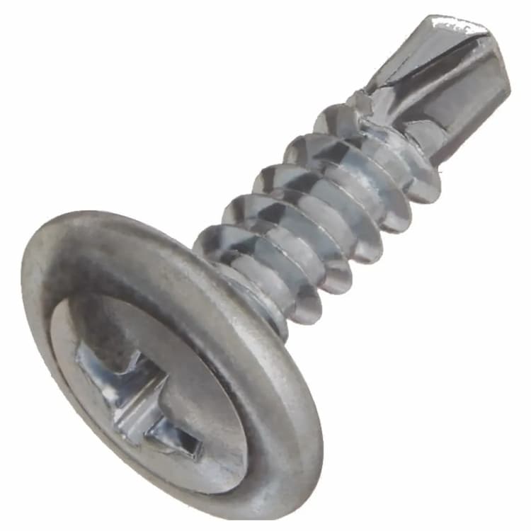 Саморез d4.8х60, с пресс-шайбой со сверлом КЛОП, нержавеющая сталь А2