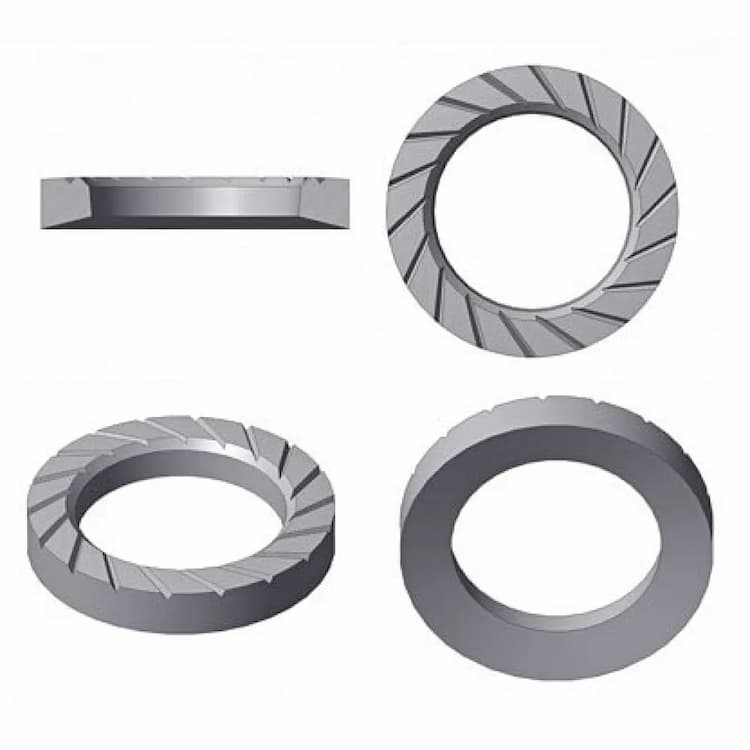 Шайба М6, ART 88126 стопорная с насечкой TECKENTRUP z, цинковые хлопья