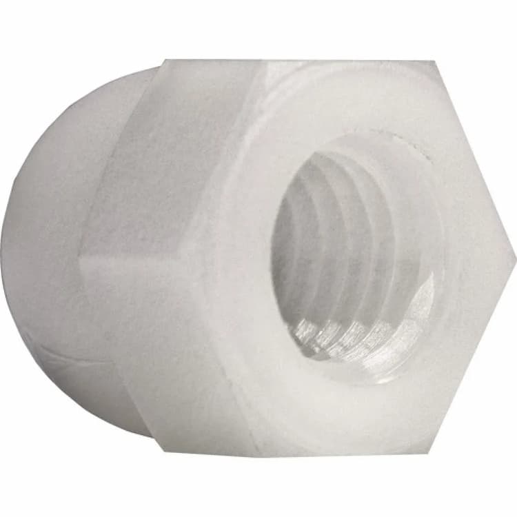 Гайка М16, DIN 1587 колпачковая высокая шестигранная, полиамид PA6.6