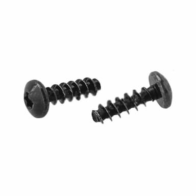 Саморез 2.5х12 TORX8, PLASFAST 30° с полукруглой головой тупоконечный, оцинкованное черное