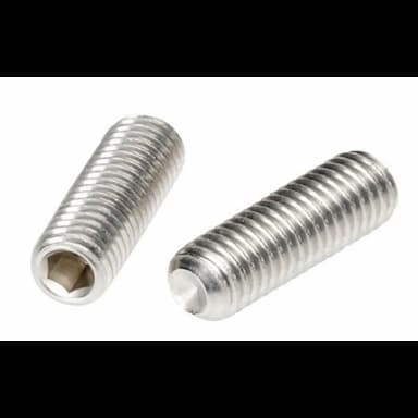 Винт 45H М8х8, DIN 916 / ISO 4029 установочный с внутренним шестигранником и засверленным концом (12.9), оцинкованный