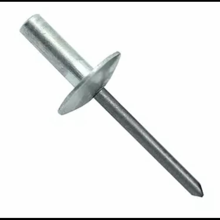 Заклёпка вытяжная d4.8х13, DIN 7337 C закрытая глухая, увеличенный бортик, Алюминий / Сталь (AL/ST)