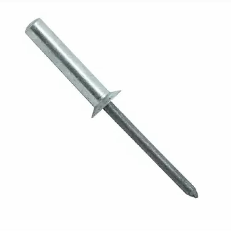 Заклёпка вытяжная d4.8х12, DIN 7337 B / ISO 15974 закрытая глухая, потайной бортик, Алюминий / Сталь (AL/ST)