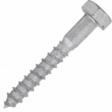 Шуруп d8х100, DIN 571 по дереву с шестигранной головкой, горячее цинкование
