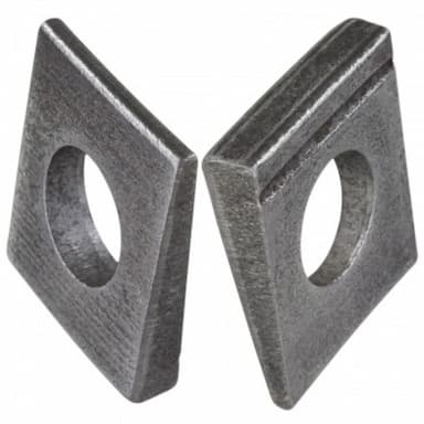 Шайба М8 d9, DIN 435 косая квадратная для двутавра