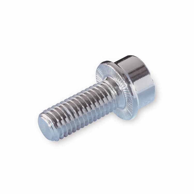 Винт 10.9 М12х30, DIN 912 с цилиндрической головкой и внутренним шестигранником с фланцем и насечками на фланце RIPP, оцинкованный