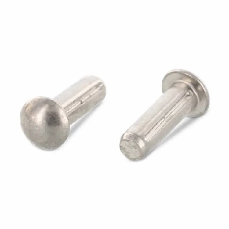 Штифт d5х20, DIN 1476 / ISO 8746, с полукруглой головкой и насечками по всей длине, нержавеющая сталь А2