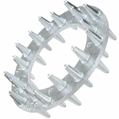 Шайба М16 d2-65, DIN 1052 для деревянных конструкций с двусторонней шиповкой (тип geka), оцинкованная