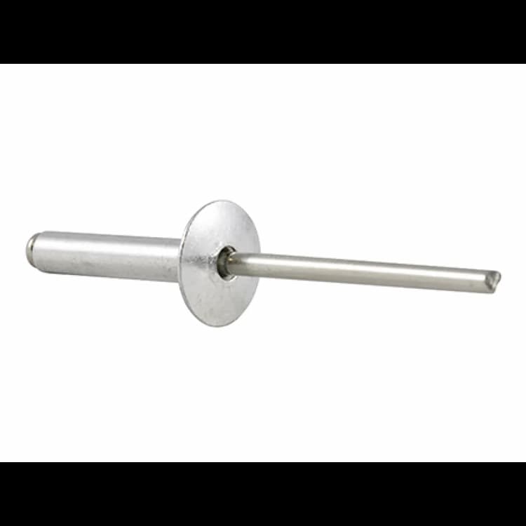 Заклёпка вытяжная d4.8х35, DIN 7337 C с увеличенным бортиком, Алюминий / Сталь (AL/ST)