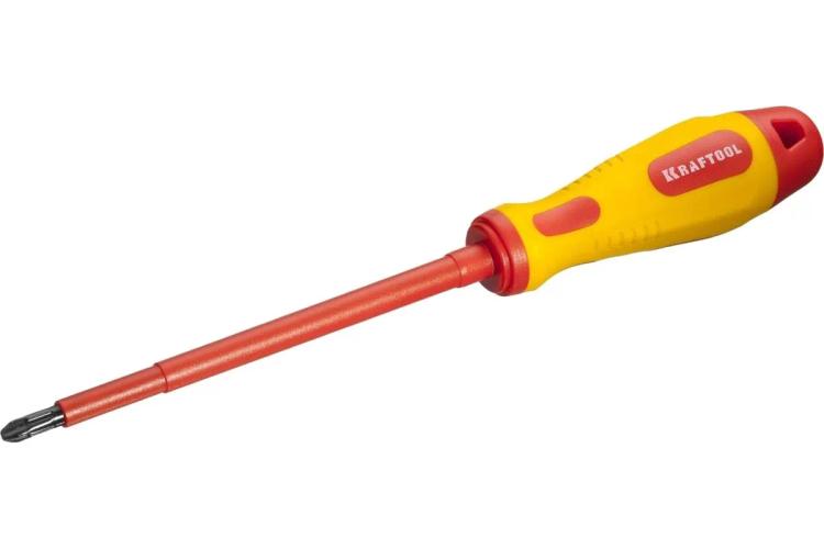 Отвёртка PH3х150 диэлектрическая, KRAFTOOL 250084-3-150