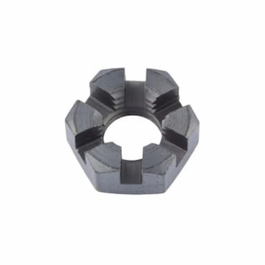 Гайка 4 М42х3, DIN 979 / ISO 7038 шестигранная корончатая низкая