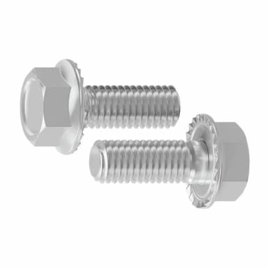 Болт 8.8 М8х25, DIN 6921 с шестигранной головкой с фланцем и зубцами на фланце, цинковые хлопья