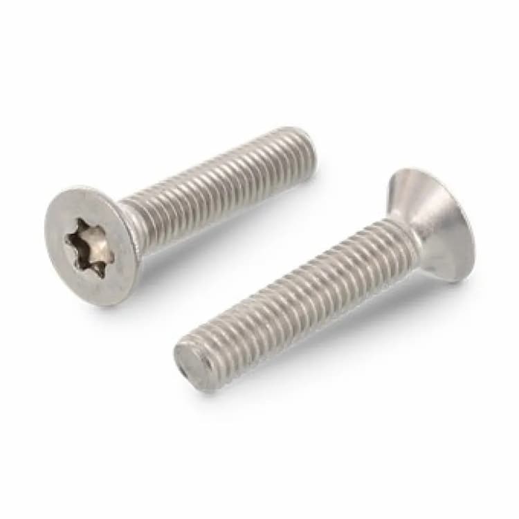 Винт М6х25/25, DIN 965 / ISO 14581 с потайной головкой TORX30 и внутренним приводом, нержавеющая сталь А2