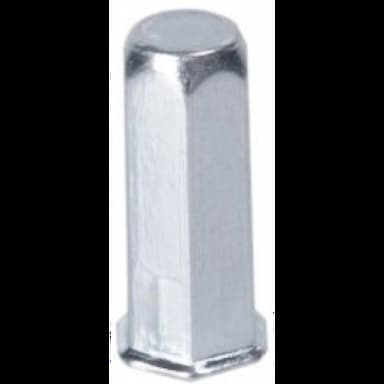 Заклёпка гаечная М6х20.5 (0.5–3.5), шестигранная с уменьшенным бортиком, закрытая, оцинкованная