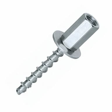 Шуруп d6х55, по бетону с внутренней резьбой M8/M10 FBS6, оцинкованный