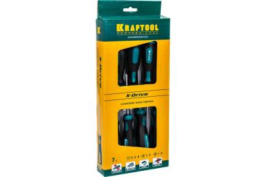 Набор отвёрток 7 предметов, KRAFTOOL X-Drive 250081-H7