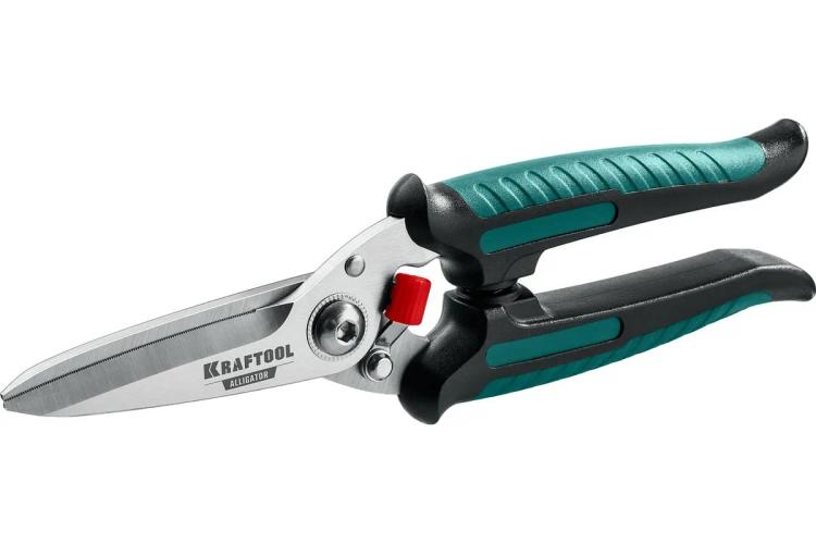 Ножницы 200 мм технические прямые, KRAFTOOL Alligator 23201