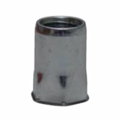 Заклёпка гаечная М10х21 (1.0–4.0), полушестигранная с уменьшенным бортиком, оцинкованная