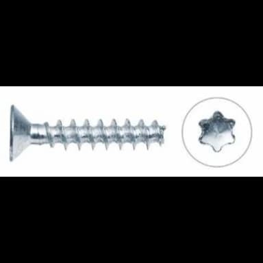 Саморез d4х10, PLASFAST 30° с потайной головкой TORX20 тупоконечный, оцинкованный