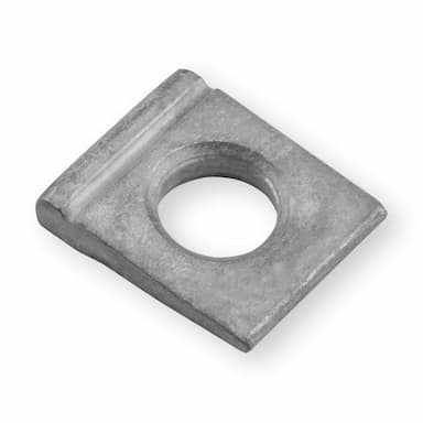 Шайба М20 d21, DIN 6917 косая прямоугольная для двутавра, горячее цинкование
