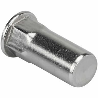 Заклёпка гаечная М6х23 (0.5–3.0), полушестигранная с цилиндрическим бортиком, закрытая, оцинкованная