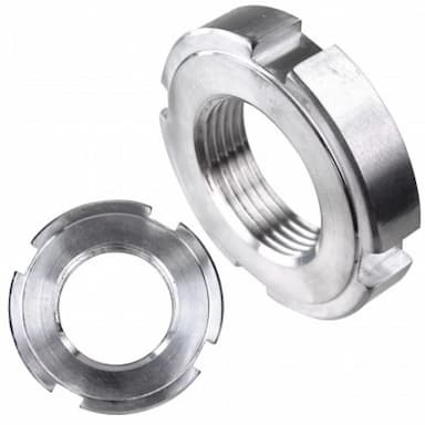 Гайка М24х1.5, DIN 1804 круглая шлицевая, нержавеющая сталь А2