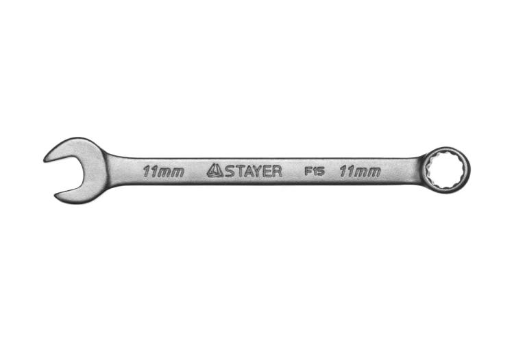Ключ 11 мм комбинированный, STAYER MASTER 27085-11