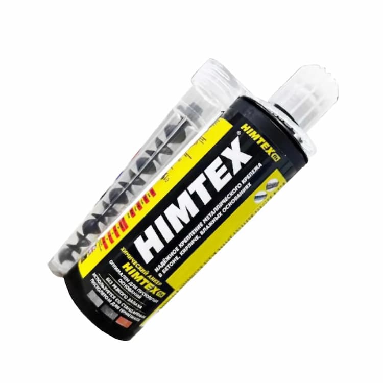 Анкер химический 165 мл, HIMTEX fix ECO полиэстер универсальный, для кирпича и бетона, с насадкой