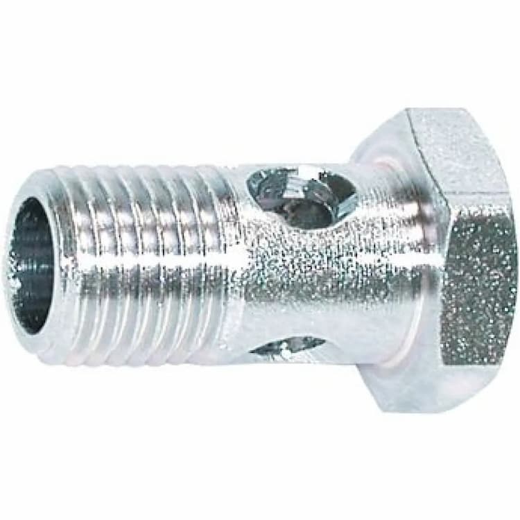 Болт М18х1.5, DIN 7643 банджо с шестигранной головкой и отверстием 15 - 3, оцинкованный