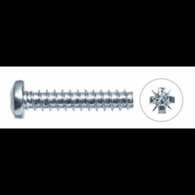 Саморез d3х4.5, PLASFAST 60° с полукруглой головкой тупоконечный PZ, оцинкованный
