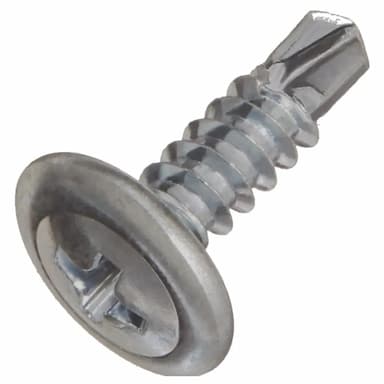 Саморез d4.8х50, с пресс-шайбой со сверлом КЛОП, нержавеющая сталь А2