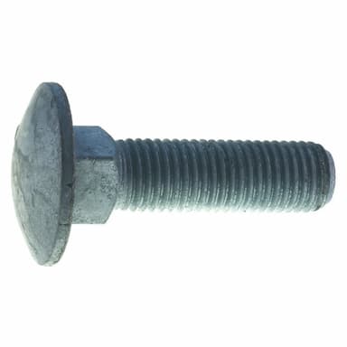 Болт 8.8 М12х40, DIN 603 / ISO 8677 мебельный с полукруглой головкой и квадратным подголовком, горячее цинкование