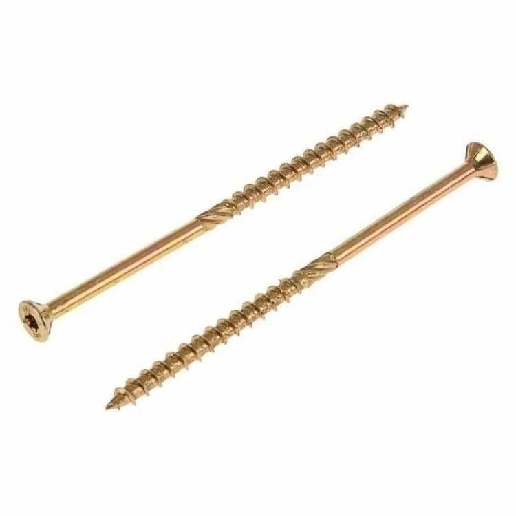 Саморез d8х180/75, конструкционный с потайной головкой TORX40 FCS-ST, оцинкованное желтое