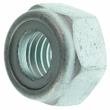 Гайка 8 М24, DIN 985 / ISO 10511 шестигранная самоконтрящаяся с нейлоновой вставкой, цинковые хлопья